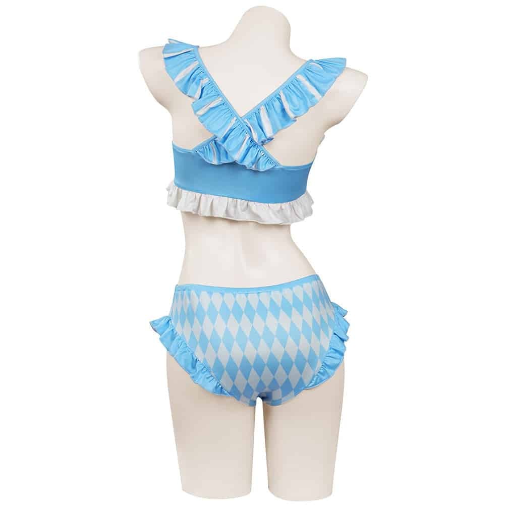 Alice In Wonderland Alice Swim Costume Two Piece Bikini Swimwear S Anime Alice In Wonderland