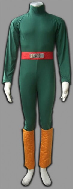 Naruto Long Sleeves Rock Lee Cosplay Costume