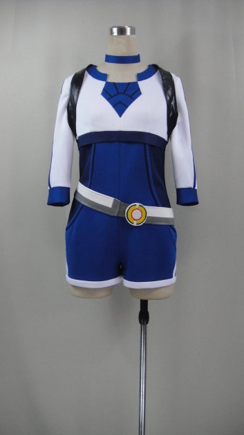 Pokemon Go Female Trainer Blue Cosplay Costume