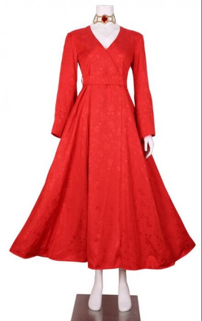 Game Of Thrones Melisandre The Red Woman Red Dress Cosplay Costume