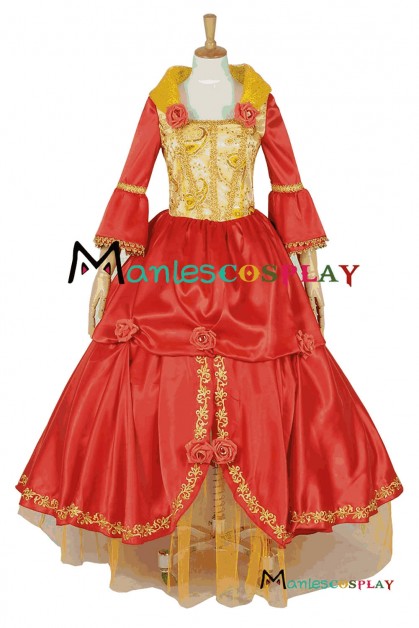 Beauty and the Beast The Enchanted Christmas Princess Cosplay Costume