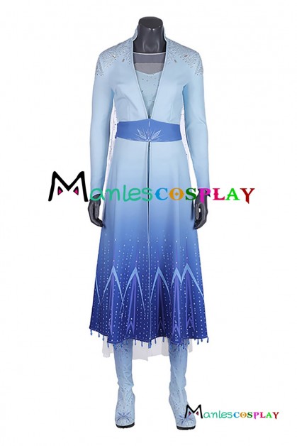 Princess Elsa Dress Cosplay Frozen Season 2 Costume
