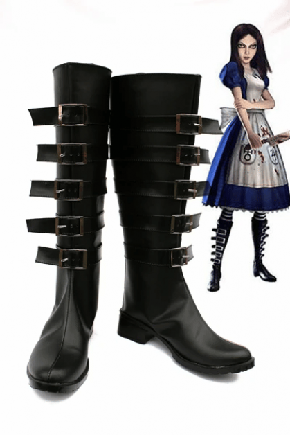 Alice Madness Returns Cosplay Boots Shoes Custom Made