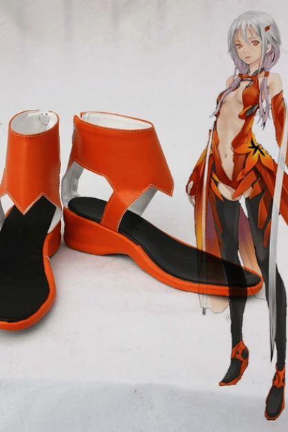 Guilty Crown Inori Yuzuriha Cosplay Shoes