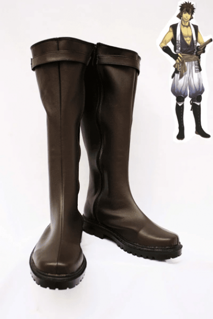 Hakuoki Nagakura Shinpachi Cosplay Boots Shoes