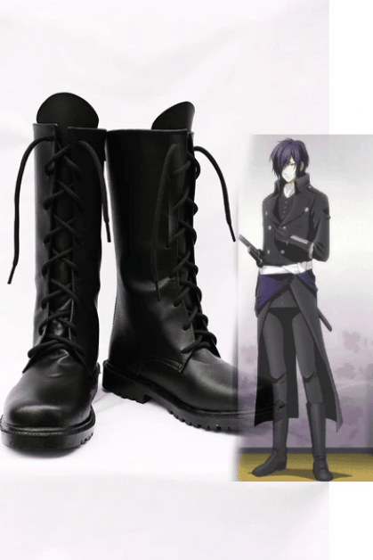 Hakuoki Saitou Hajime Cosplay Boots Shoes