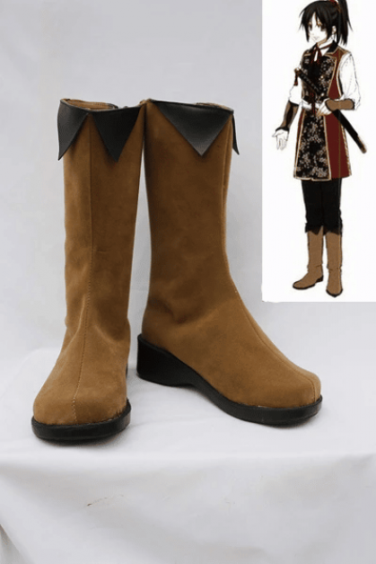 Hakuoki Yukimura Chitsuru Cosplay Boots Shoes