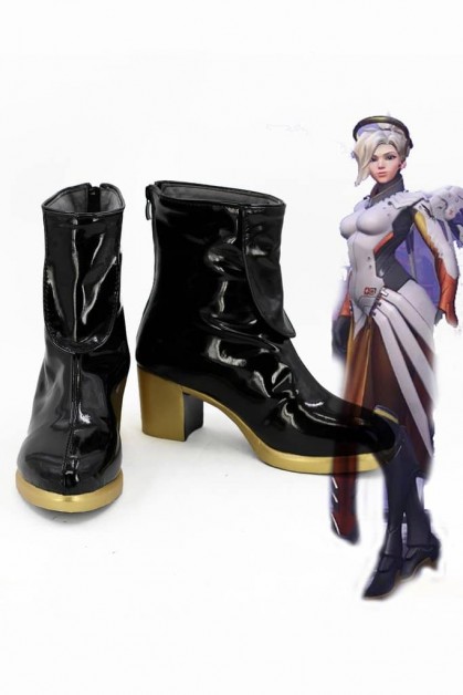 Overwatch Ow Mercy Boots Cosplay Shoes