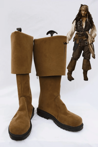 Pirates Of The Caribbean Jack Sparrow Cosplay Boots Shoes