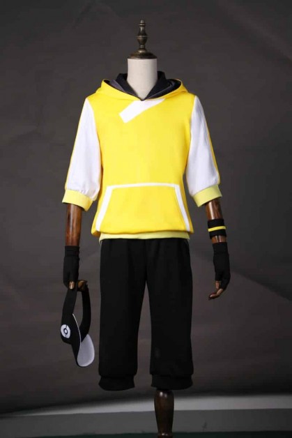 Pokemon Go Male Trainer Team Instinct Mystic Valor Yellow Cosplay Costume