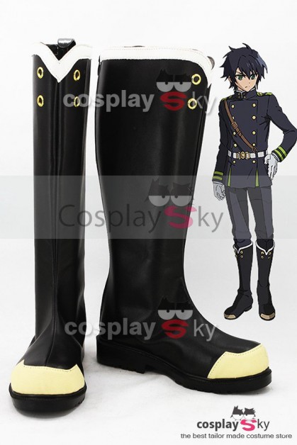 Seraph Of The End Yuichiro Hyakuya / Shinoa Hiiragi Boots Cosplay Shoes