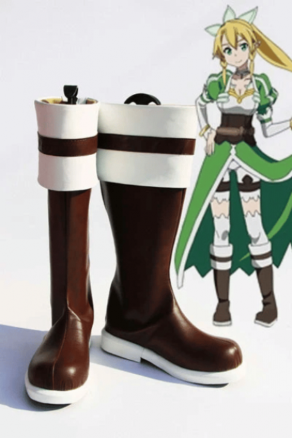 Sword Art Online ALfheim Online Leafa Lyfa Cosplay Shoes Boots