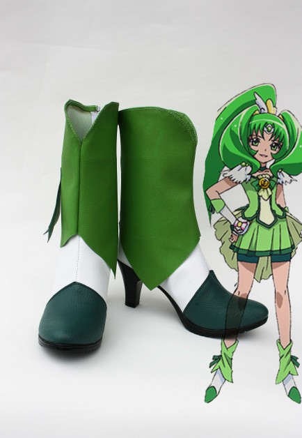 Smile Precure! Pretty Cure Nao Midorikawa Cure March Cosplay Shoes Boots