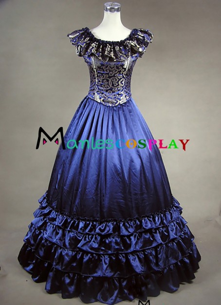 Edwardian Punk Lolita Sweet Dolly Collar Floral Printed Armelloses Kleid Lace Ruffles Ball Gown Dress