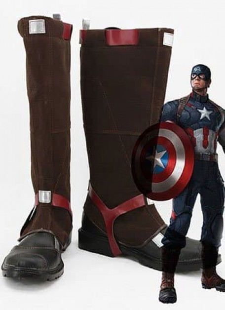 Avengers: Age Of Ultron Captain America Steve Rogers Cosplay Shoes