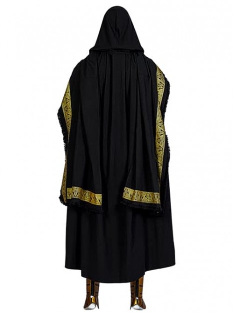 Movie Black Adam Teth-Adam Battle Cosplay Costume Black Cloak