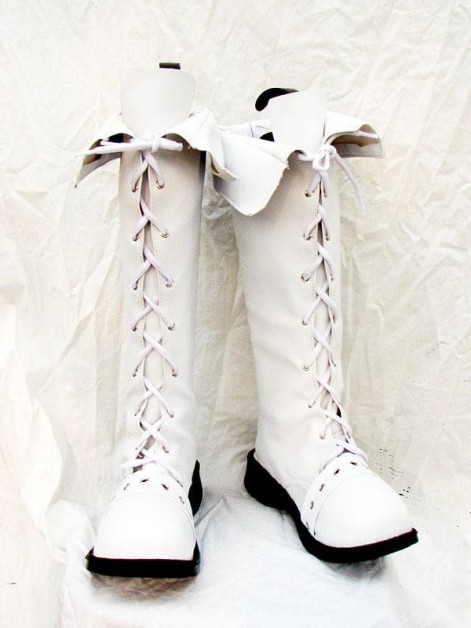 Classical White Boots Shoes Can Be Flipped Custom Made