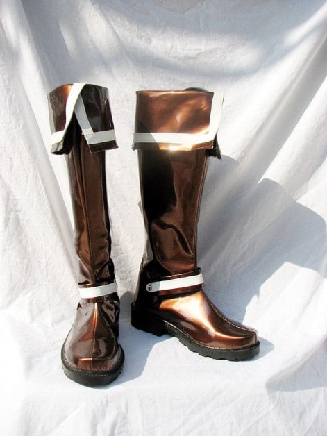 D.Gray-man Lavi Cosplay Boots Brown Shoes
