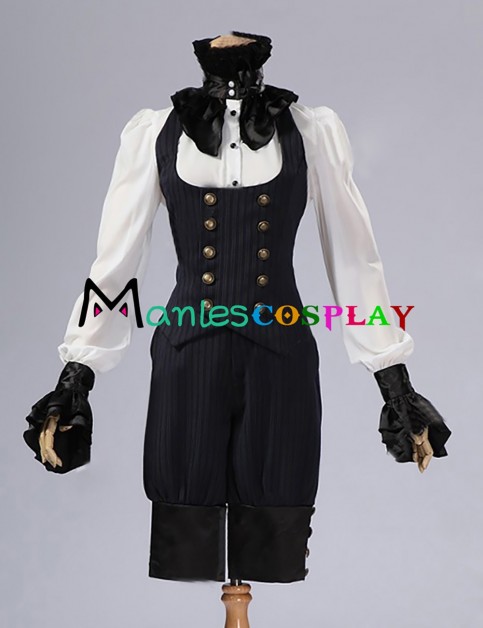 Victorian Punk Gothic Top Vest Trousers Suit
