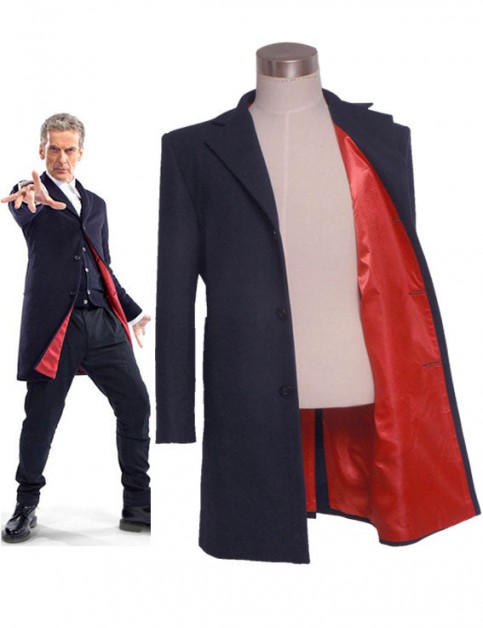 Doctor Who Coat 12th Twelfth Doctor Coat Peter Capaldi Costume For Halloween