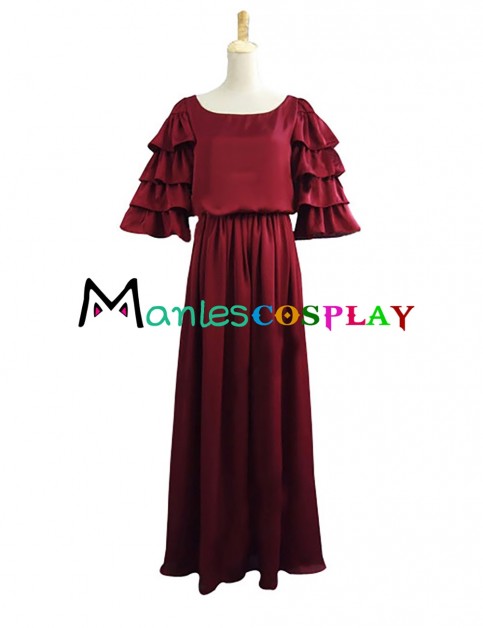 Romantic Romantik Edwardian Ruffles Lace Falbala Sleeves Frill Chiffon Dress