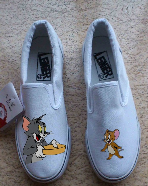 Tom And Jerry Cosplay Shoes Canvas Shoes