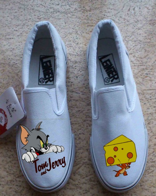 Tom And Jerry Cosplay Shoes Canvas Shoes