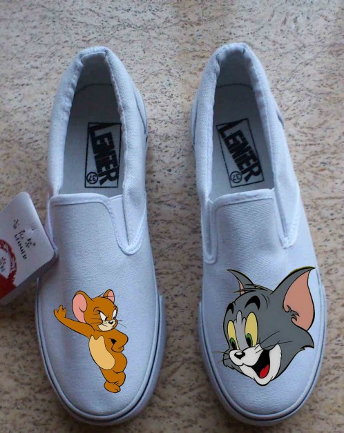 Tom And Jerry Cosplay Shoes Canvas Shoes