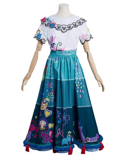 Mirabel Cosplay Costume Encanto Dress