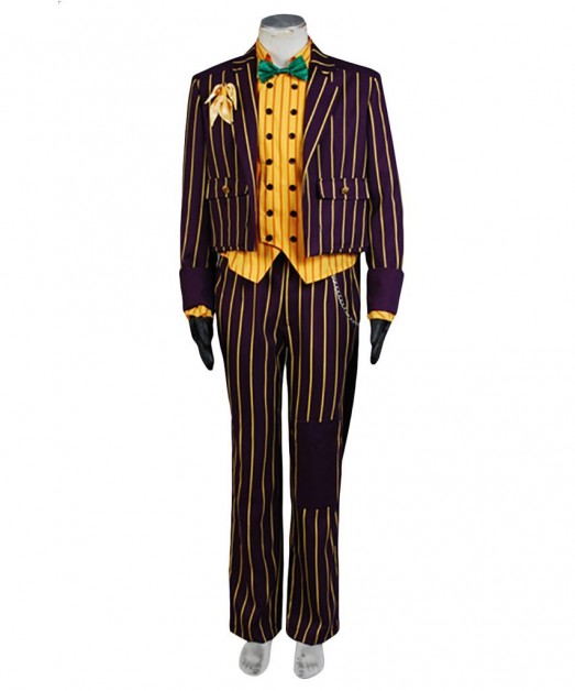 Batman Arkham Asylum Joker Cosplay Costume Coat 