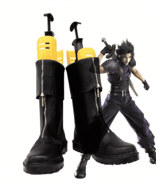 Final Fantasy VII 7 Zack Fair Cosplay Boots Shoes Custom Made