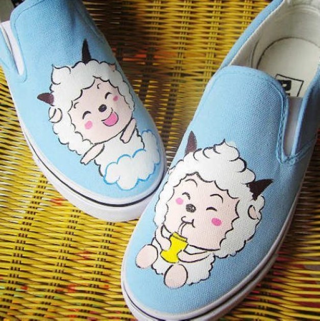 Pleasant Goat And Big Big Wolf Paddi Cosplay Shoes Canvas Shoes