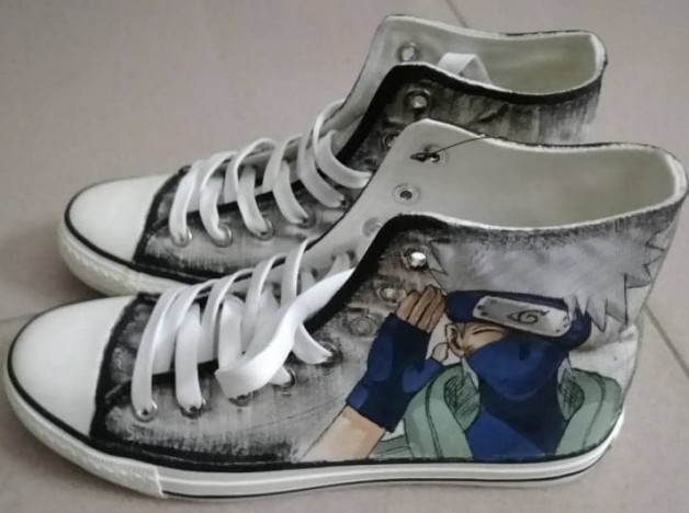 Naruto Kakashi Cosplay Shoes Canvas Shoes