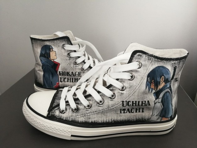 Naruto Uchiha Itachi Cosplay Shoes Canvas Shoes
