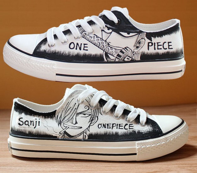 One Piece Roronoazoro Sanji Cosplay Shoes Canvas Shoes