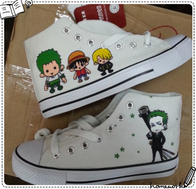 One Piece Cosplay Shoes Canvas Shoes