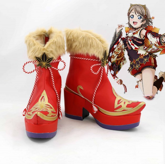 Love Live ! Maple Leafs Cosplay Shoes Custom Made