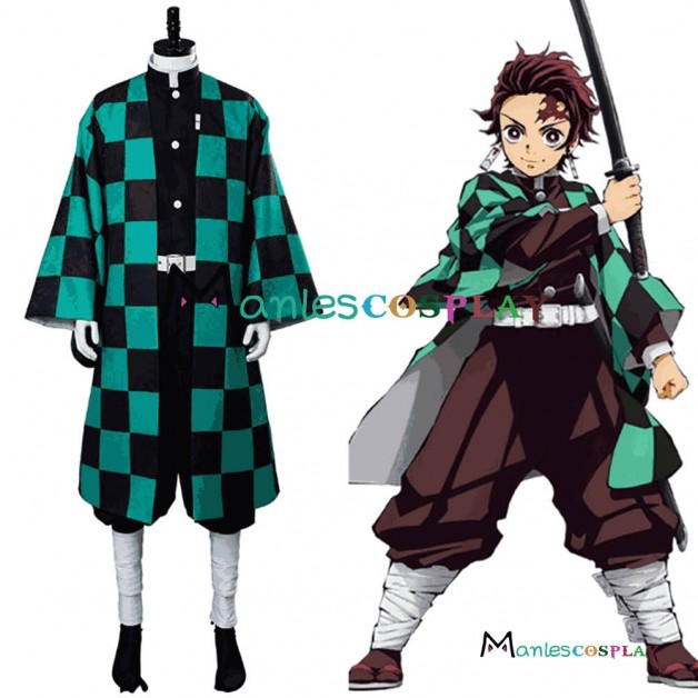 Demon Slayer Kimetsu no Yaiba Cosplay Kamado Tanjiro Costume 