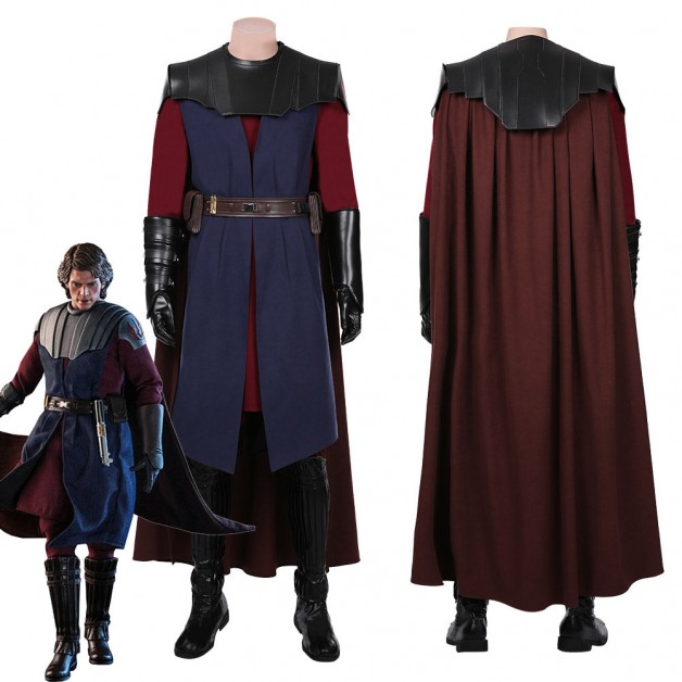 Star Wars: The Clone Wars Anakin Skywalker Coat Cloak Uniform Outfits Halloween Carnival Suit Cosplay Costume