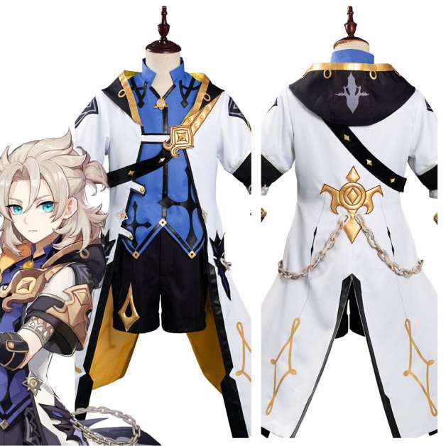 Game Genshin Impact Albedo Outfits Halloween Carnival Costume Cosplay Costume