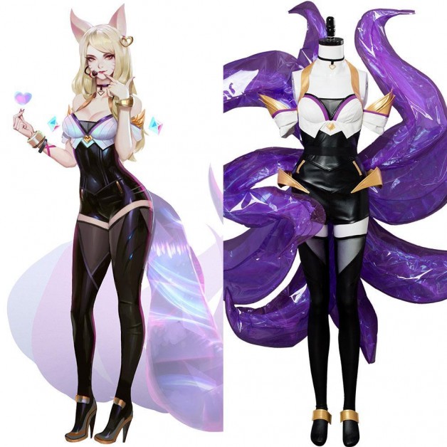 League of Legends the NineTailed Fox Ahri K/DA Skin Costume