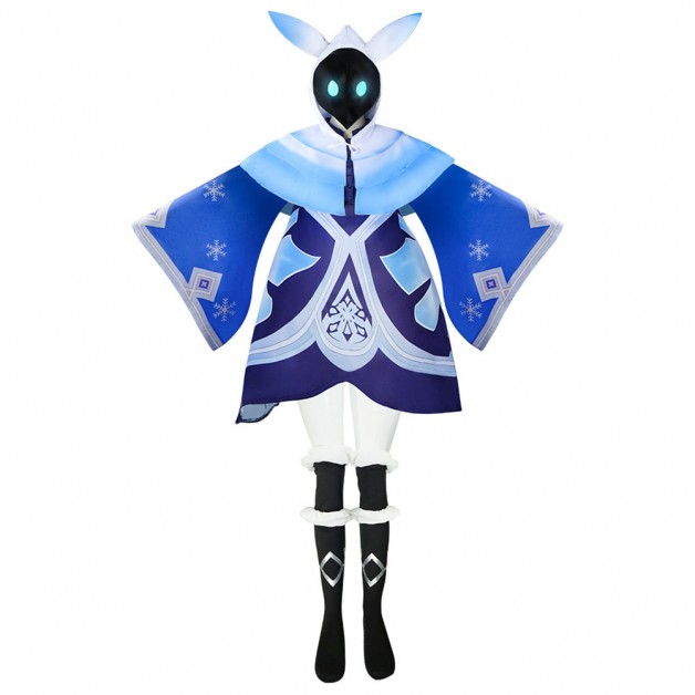 Genshin Impact Cryo Abyss Mage Cosplay Costume Outfits Halloween Carnival Suit