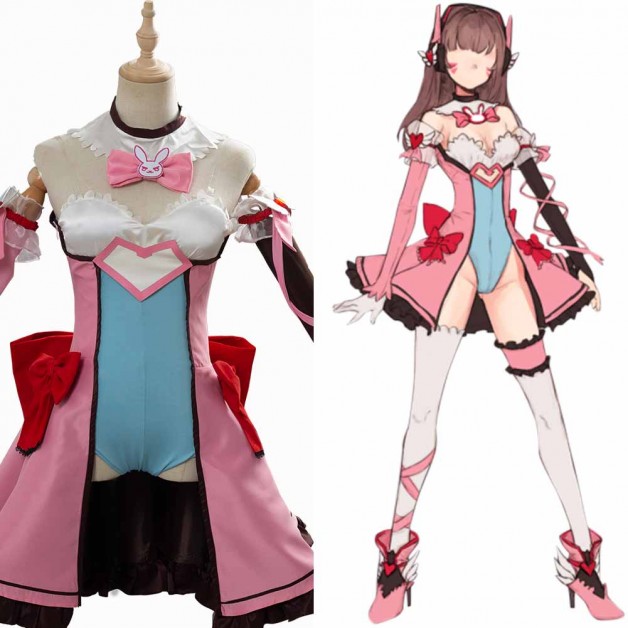 Overwatch Dva Mahou Shoujo Dress Costume