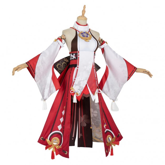 Genshin Impact Yae Miko Halloween Carnival Suit Cosplay Costume