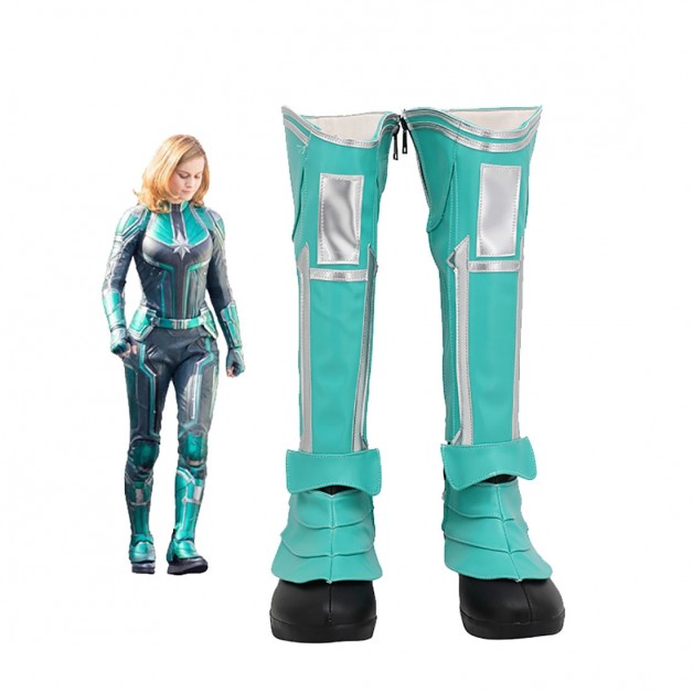 Captain Marvel Carol Danvers Cosplay Boots From The Avengers 