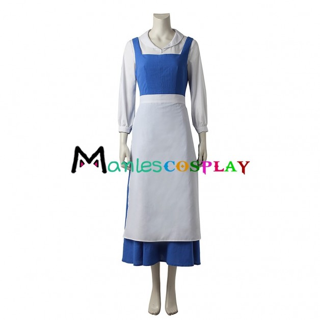 Belle Maid Dress Costume For Beauty and the Beast Cosplay 