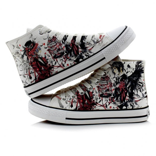 Black Butler Sebastian Michaelis Canvas Shoes