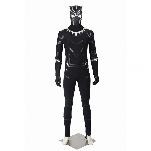 T'Challa Black Panther Costume For Captain America Civil War Cosplay 