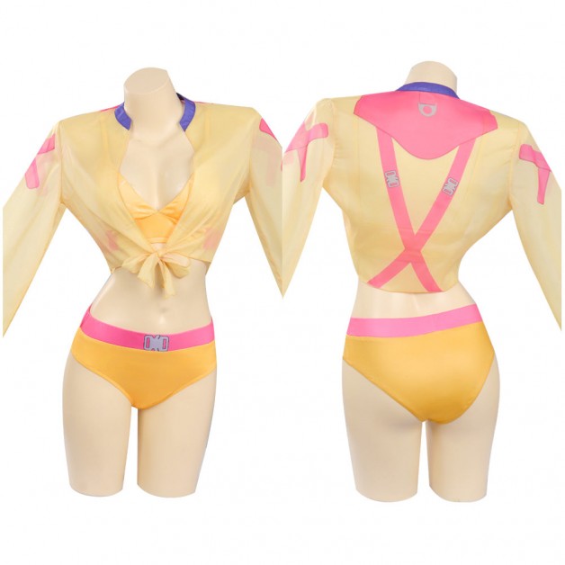 Valorant Killjoy Original Design Costume Bikini Top Shorts Swim 