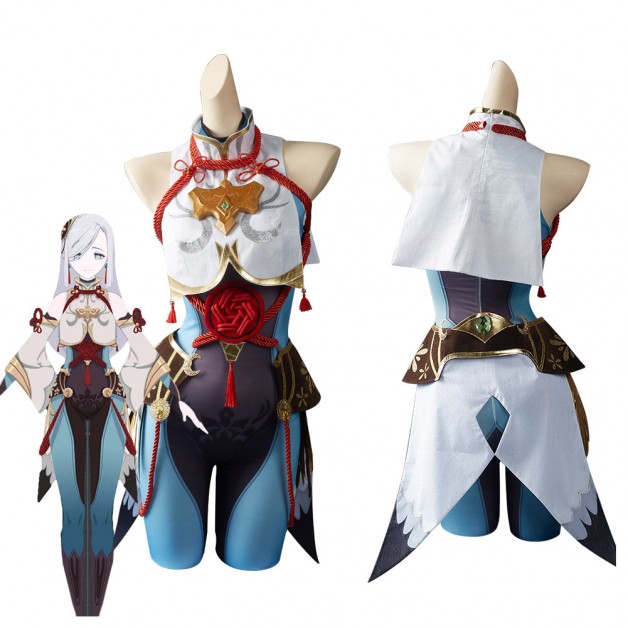 Genshin Impact Shenhe Halloween Carnival Suit Cosplay Costume